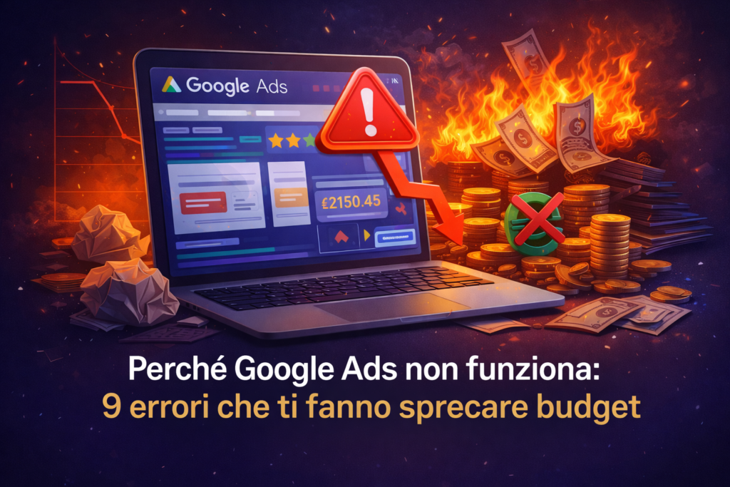 Perch&eacute; Google Ads non funziona: 9 errori che ti fanno sprecare budget